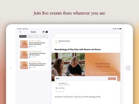 The Reconnected iPad screenshot 2 - Education app