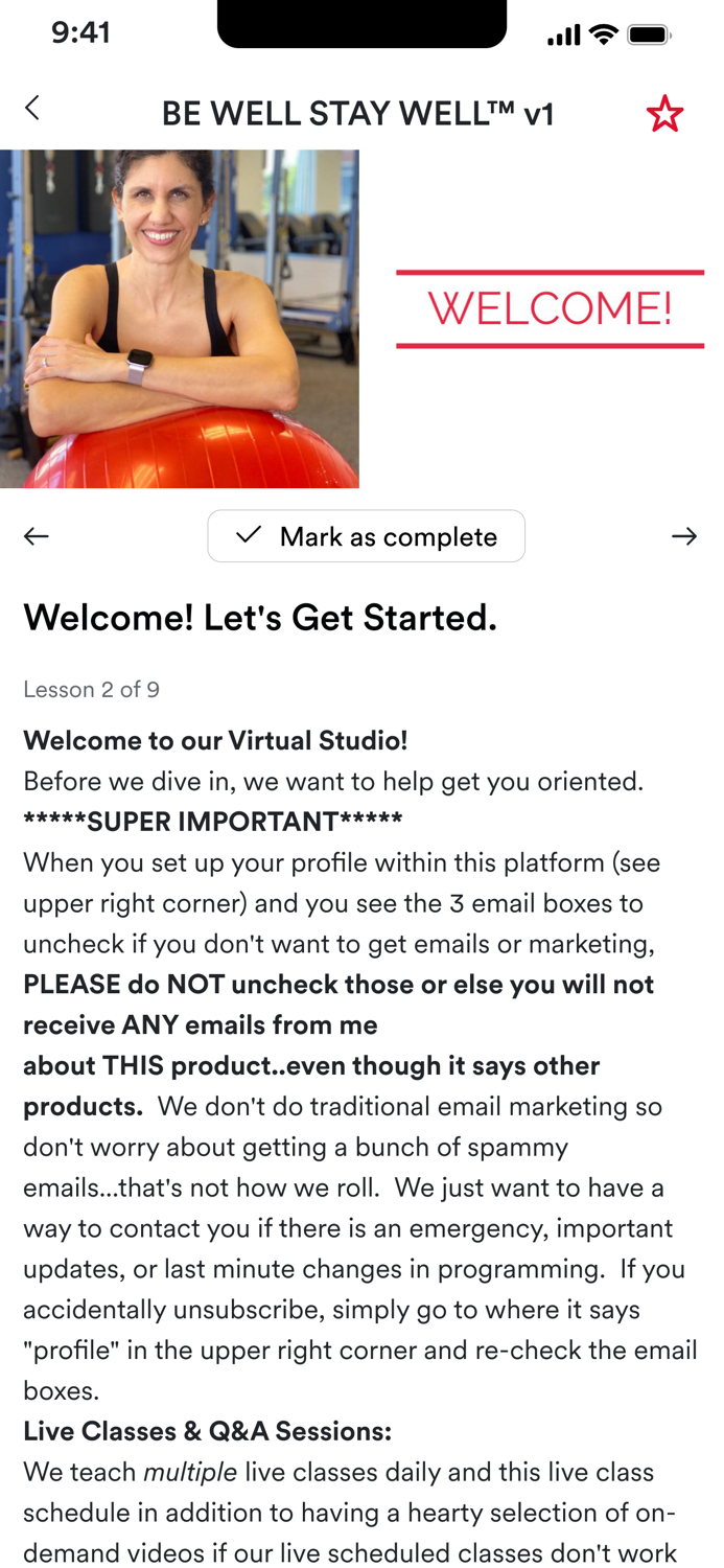 Be Well-Stay Well Network