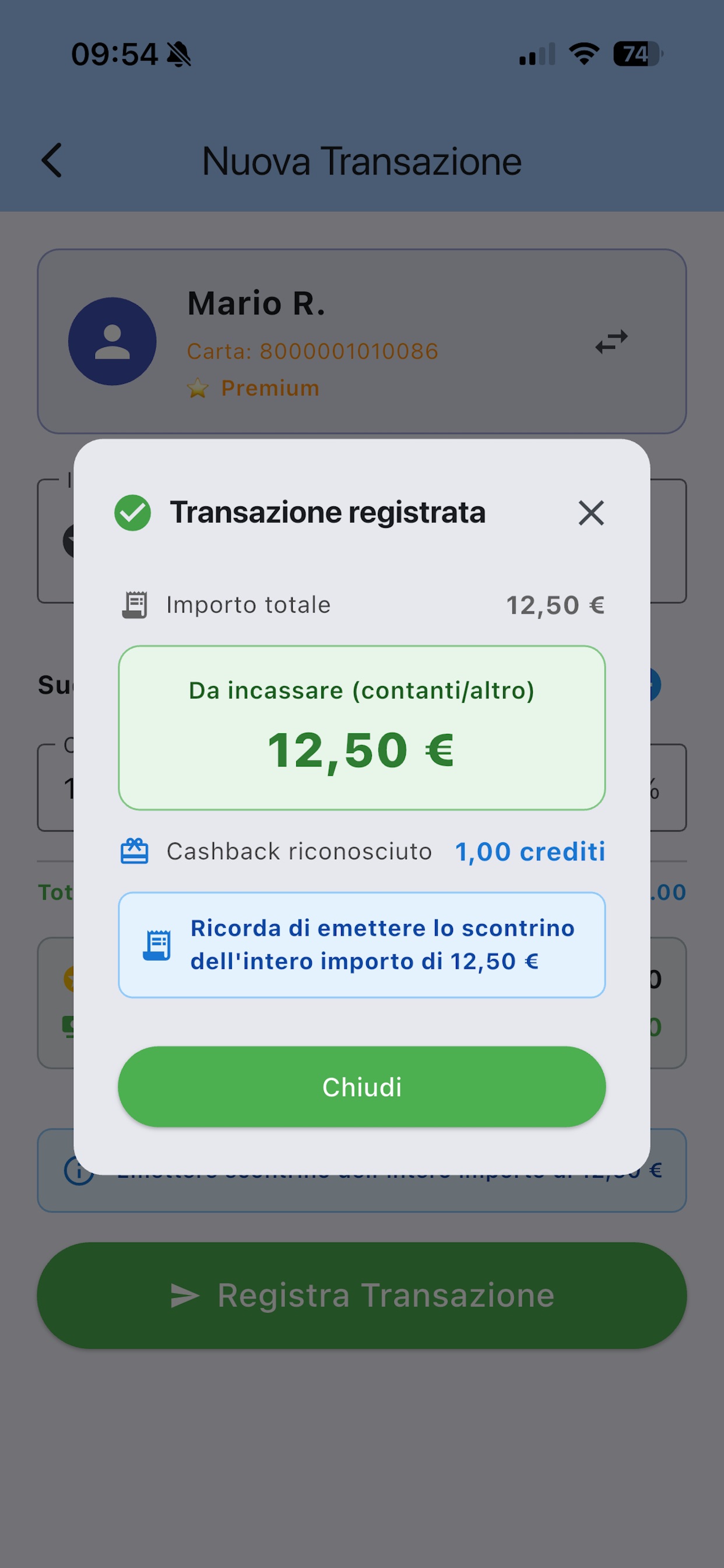 Screenshot 3 of Cuneodice CARD esercente