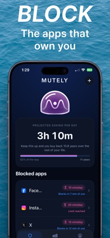 Mutely — App Blocker Screenshot 2 of 5