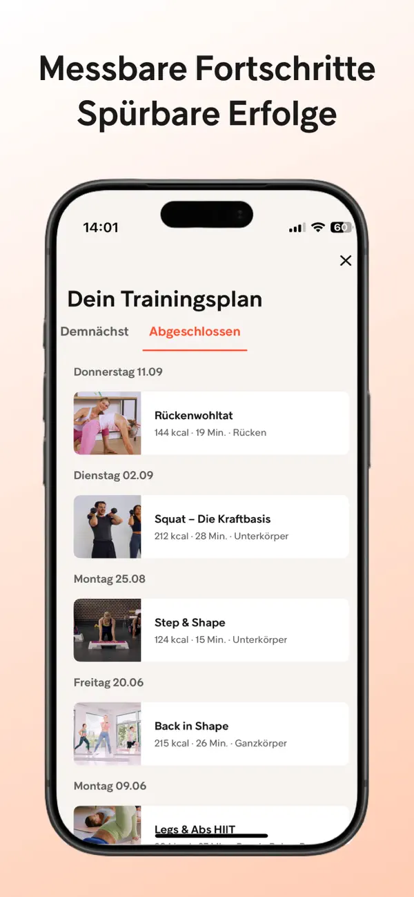 Gymondo Fitness, Pilates, Yoga iPhone App Screenshot 4 – Gesundheit & Fitness