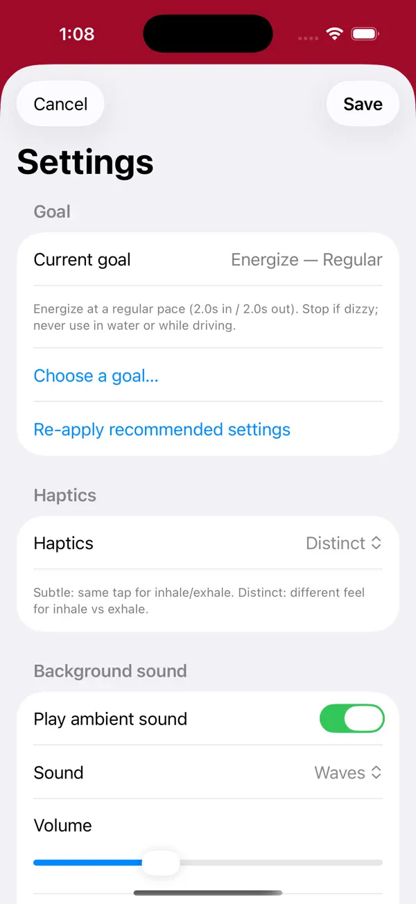 Screenshot #3 pour Sweaty Hat - Breath Coach