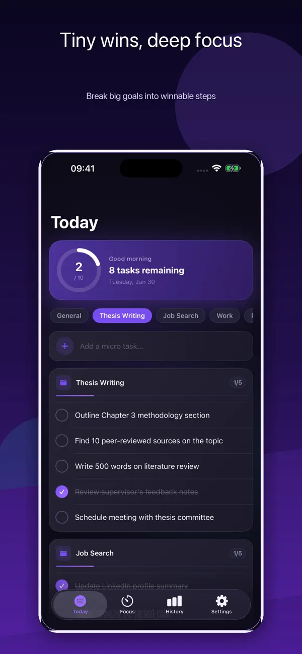 Screenshot #1 pour Focus-Ledger