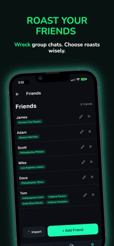 Trash Talk: AI Sports Roasts iPhone screenshot