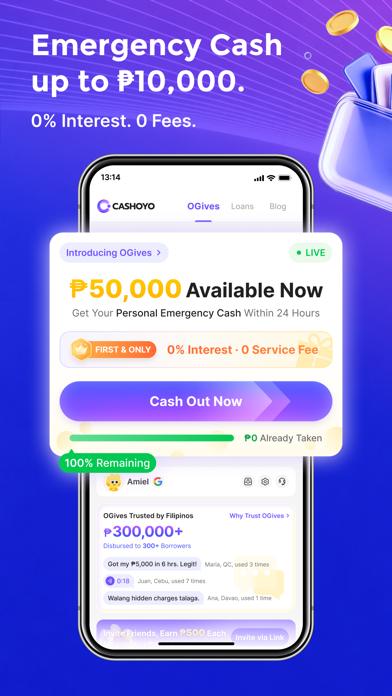 Cashoyo: Zero Interest Cash