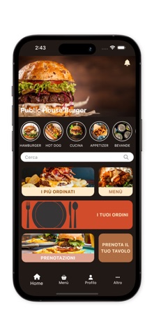 Public House Burger iPhone screenshot
