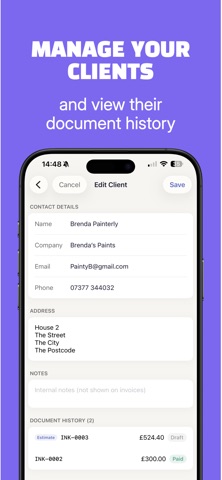 Inka: Invoice Maker & Quotes screenshot