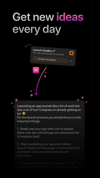 GoalKit - Reach your Goals Screenshot