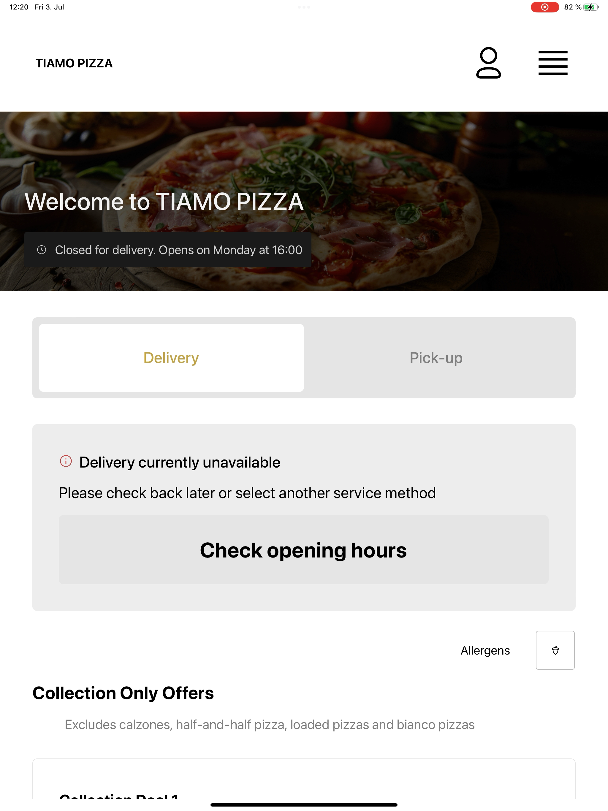Tiamo Pizza screenshot 8