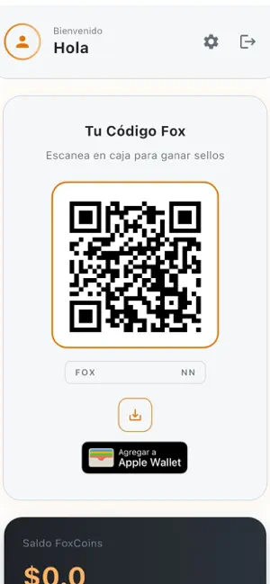 Fox Coffee App screenshot 2