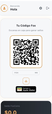Fox Coffee App iPhone screenshot