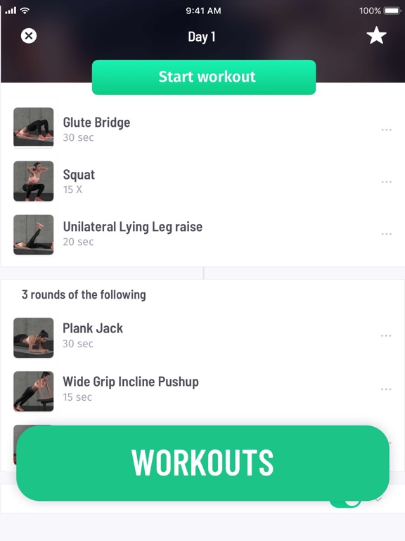 30 Day Fitness - Home Workout iPad screenshot 4 - Health & Fitness app