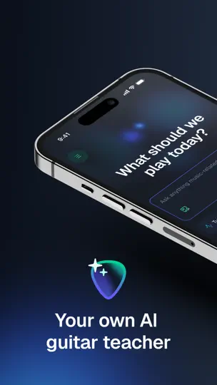 Скриншот AI Guitar Lessons By Yousician на iPhone 1