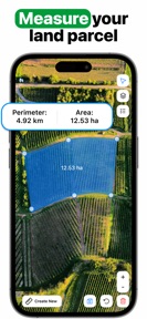GPS Field Area Measure on Map screenshot