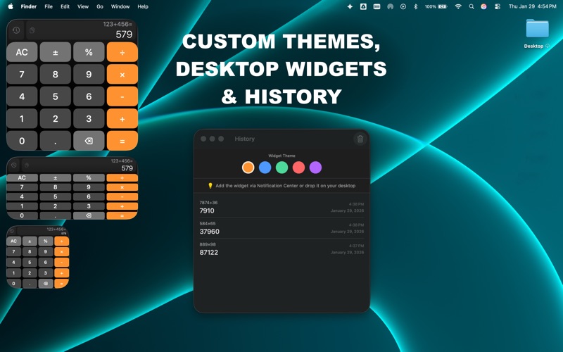 The Calculator Widget screenshot