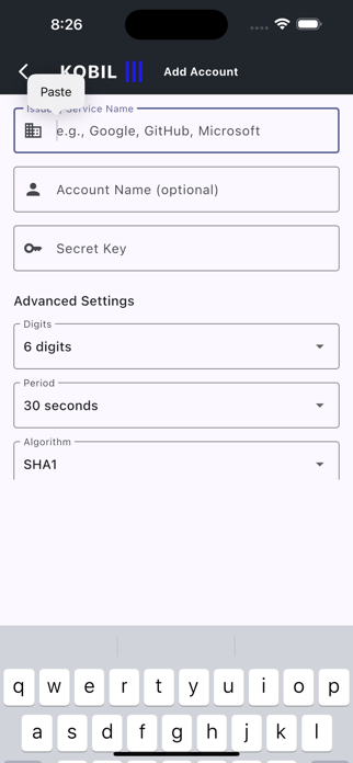 KOBIL Authenticator Screenshot 2 of 3