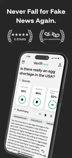 Verifi - Fact Checker iPhone-skjermbilde 1