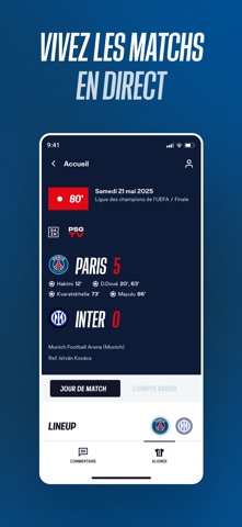 PSG Officiel iPhone screenshot 3