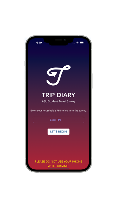 Student Travel Survey Screenshot