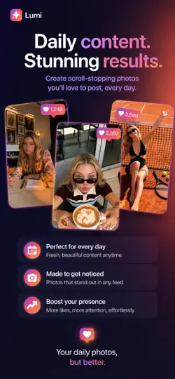 Скриншот Lumi - AI Aesthetic Photos на iPhone 2