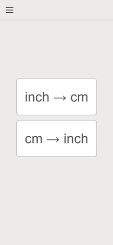 inch cm converter screenshot