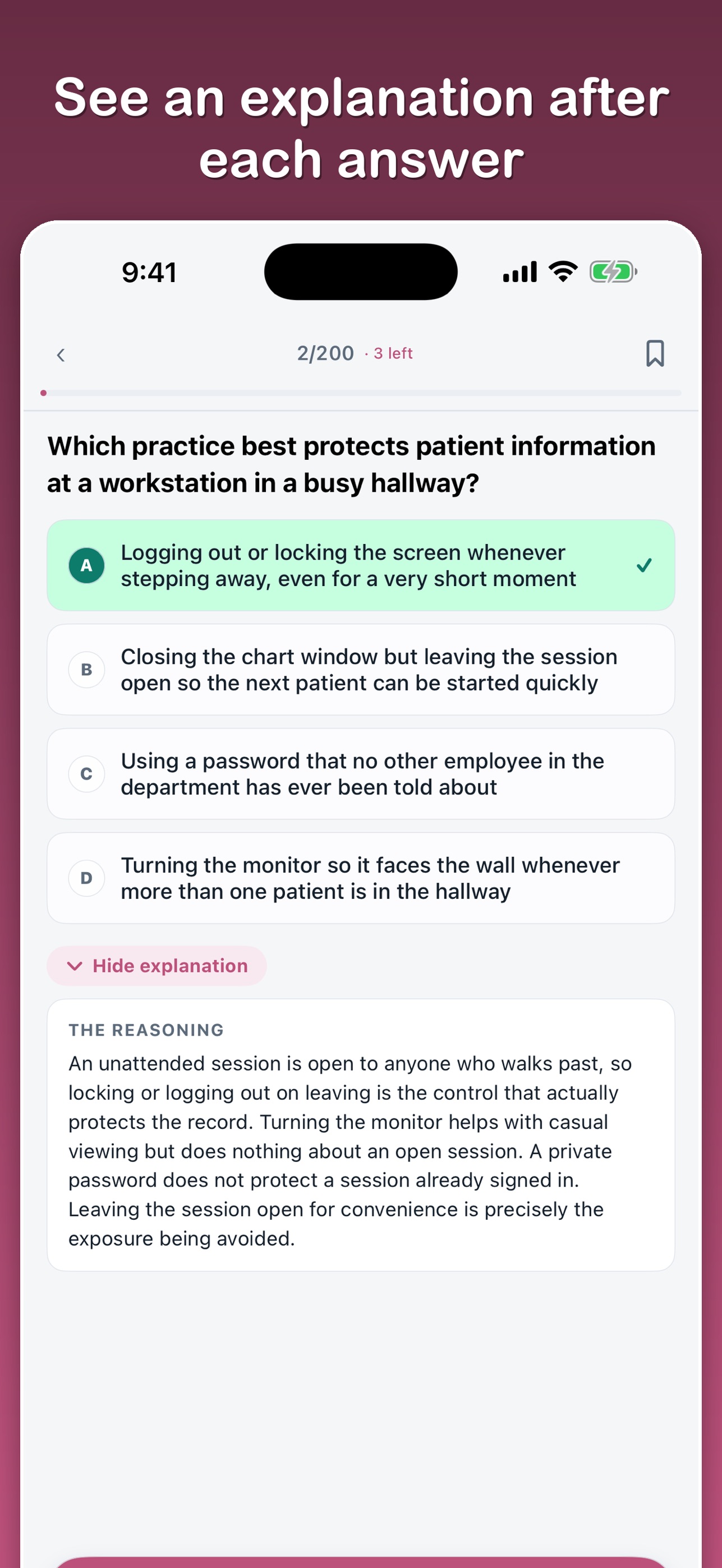 Screenshot 2 of COA Ophthalmic Assistant Prep