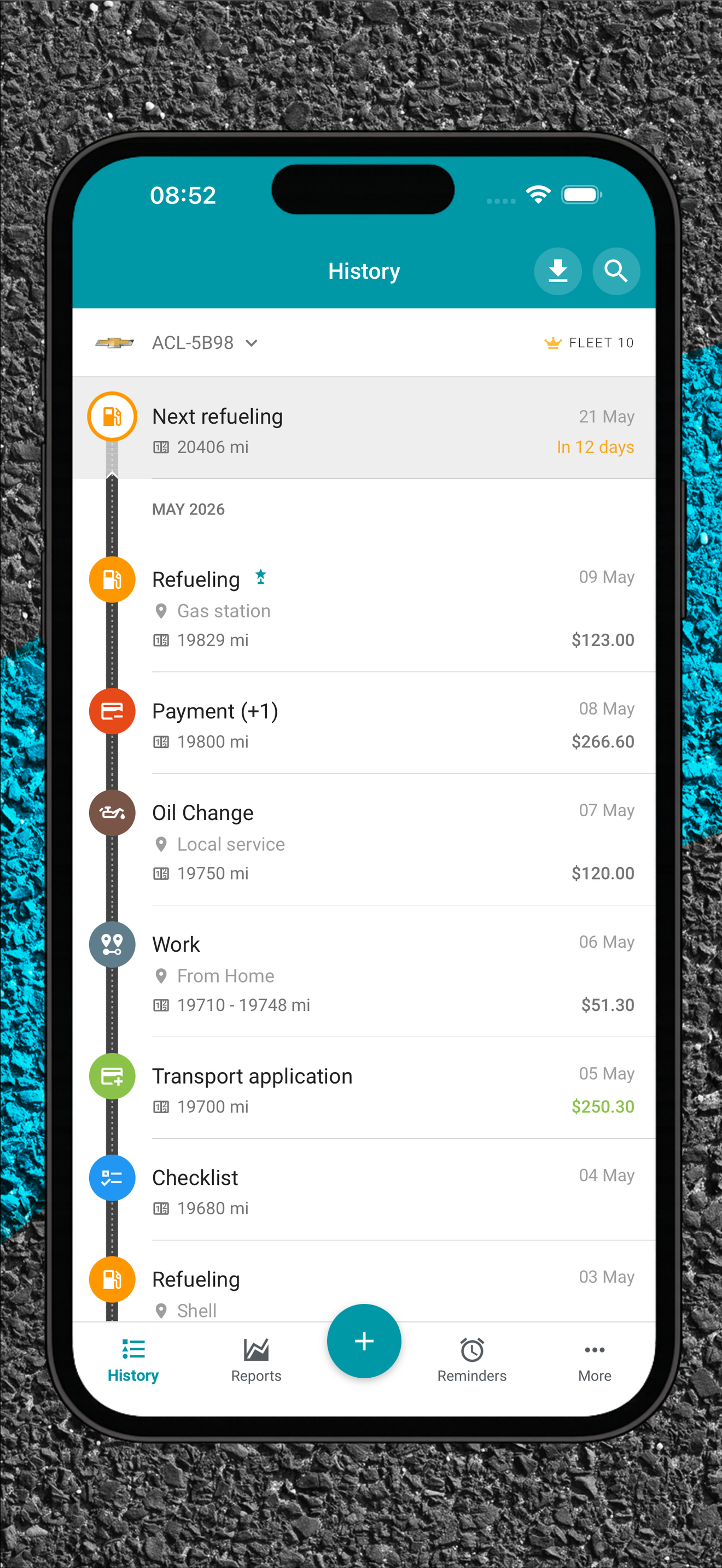 Drivvo - Vehicle management