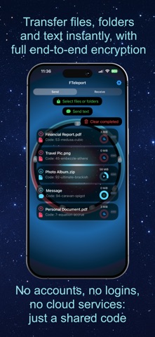 FTeleport - P2P File Transfer screenshot