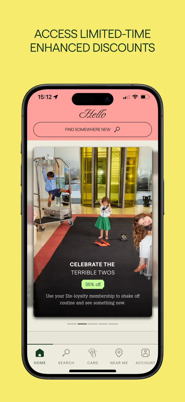 Dis-loyalty iOS app screenshot showing feature 3