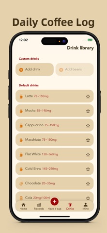 Daily Coffee-Caffeine Tracker Screenshot 3 of 5
