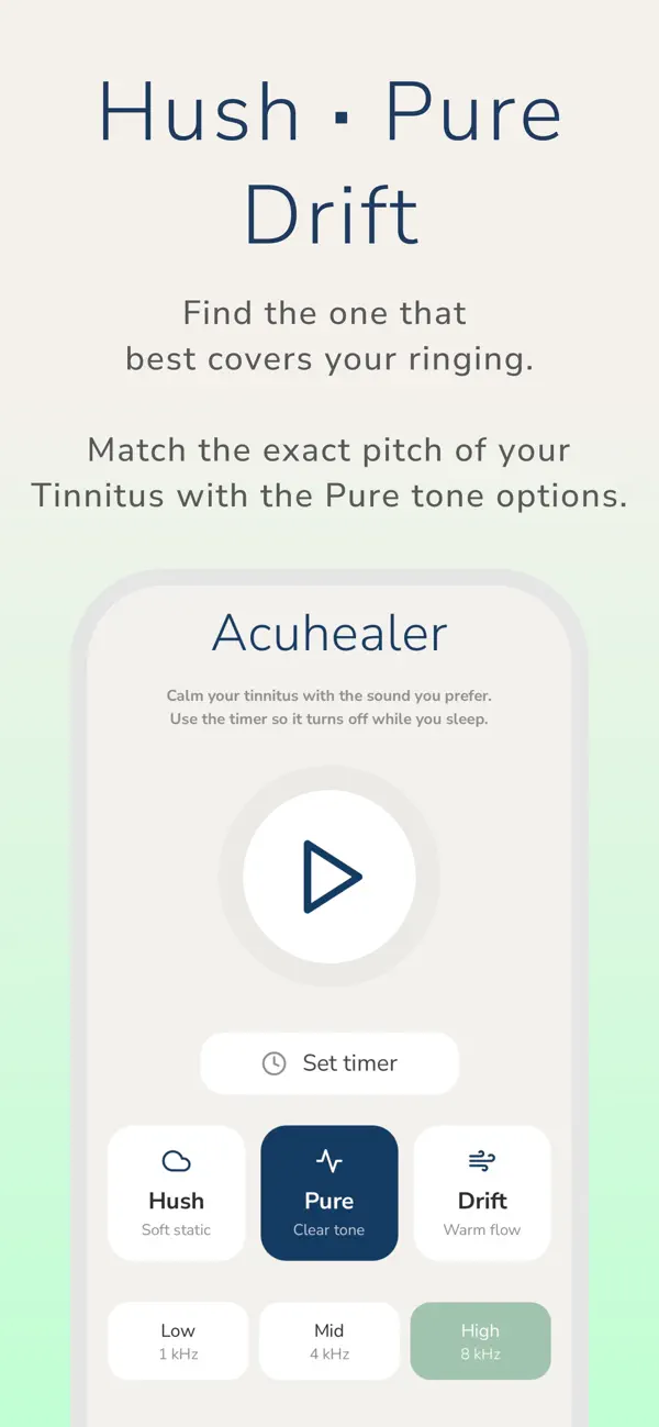Screenshot #3 pour Acuhealer · Tinnitus & Sleep