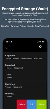 CAPTOR for BlackBerry screenshot 7