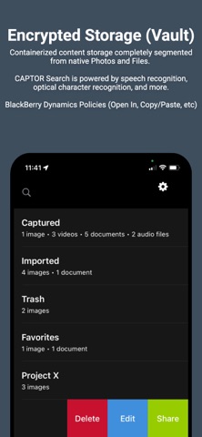 CAPTOR for BlackBerry screenshot