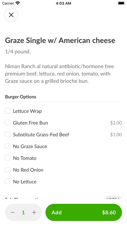 Graze Premium Burgers screenshot-3