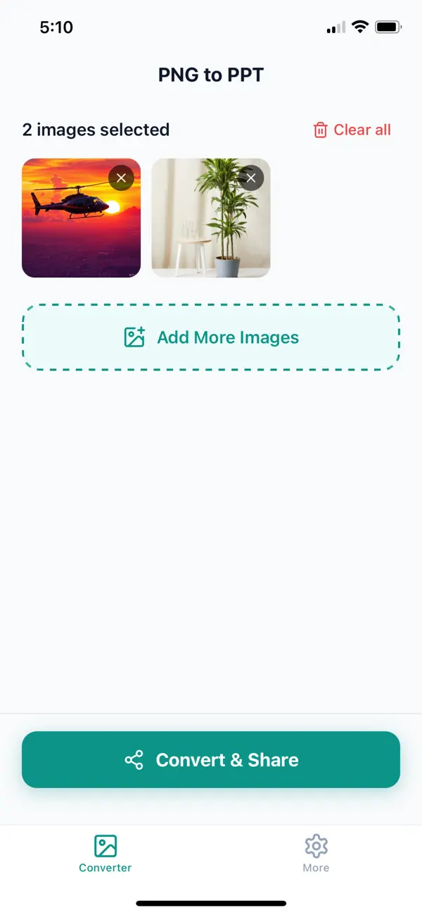 Screenshot #2 pour PNG to PPT Converter