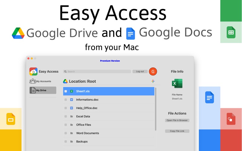 Screenshot #1 pour Easy Access for Google Drive