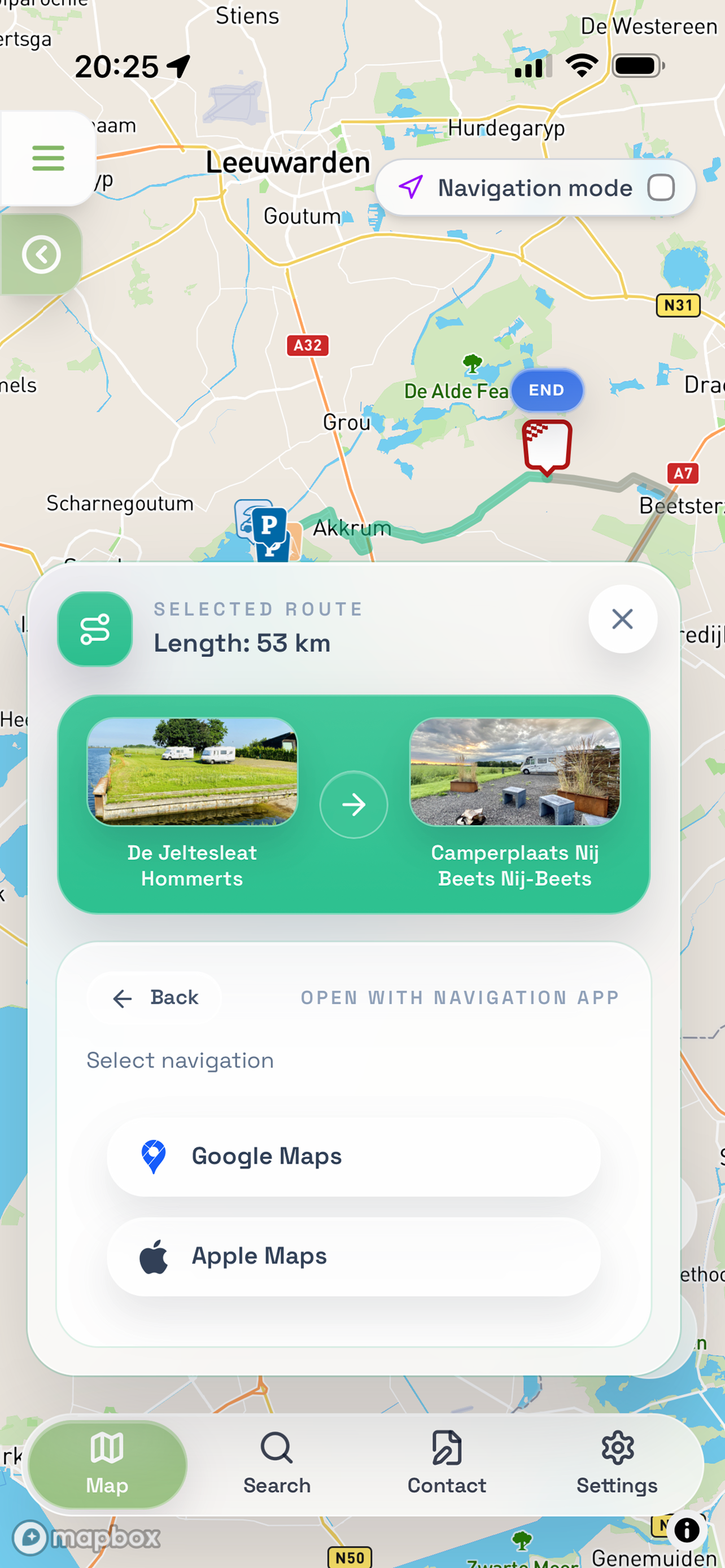 Camperknooppunten App