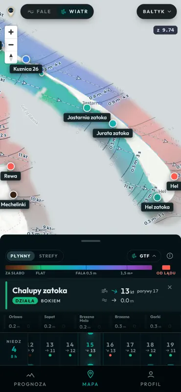 Gdzie te fale: surf i kite screenshot 2 of 10