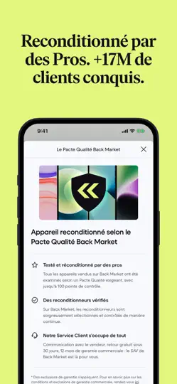 Capture d'écran de Back Market, Achat & Vente sur iPhone 4