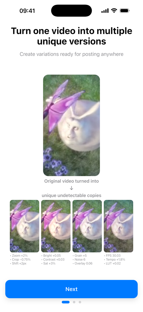 ClipBooster — Video Copy Maker screenshot 1