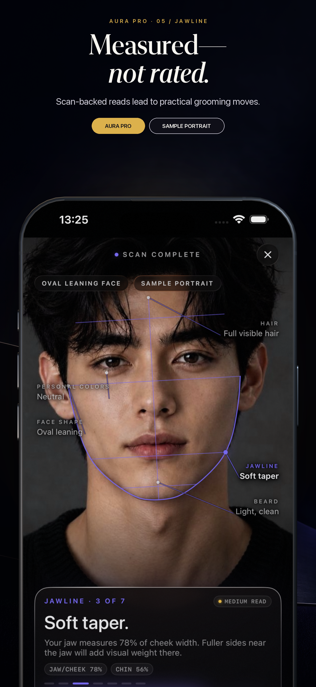 AURA: AI Face Shape for Men screenshot 5