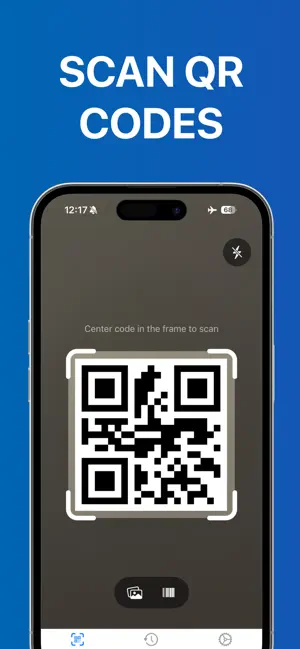 QRコード & バーコード スキャナー + iPhone screenshot 1