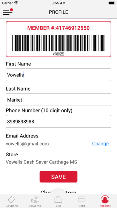 Vowell’s Marketplace Screenshot