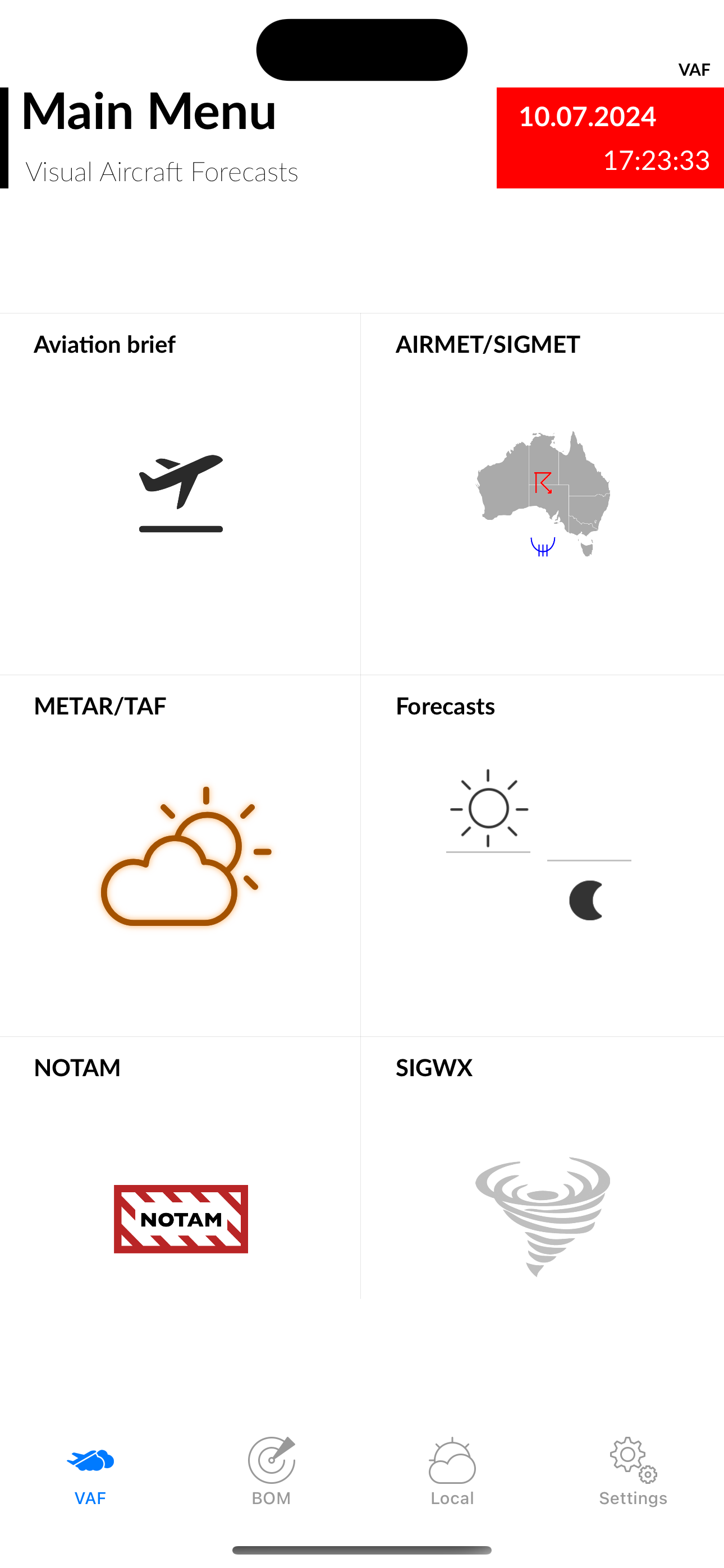 Visual Aircraft Forecasts
