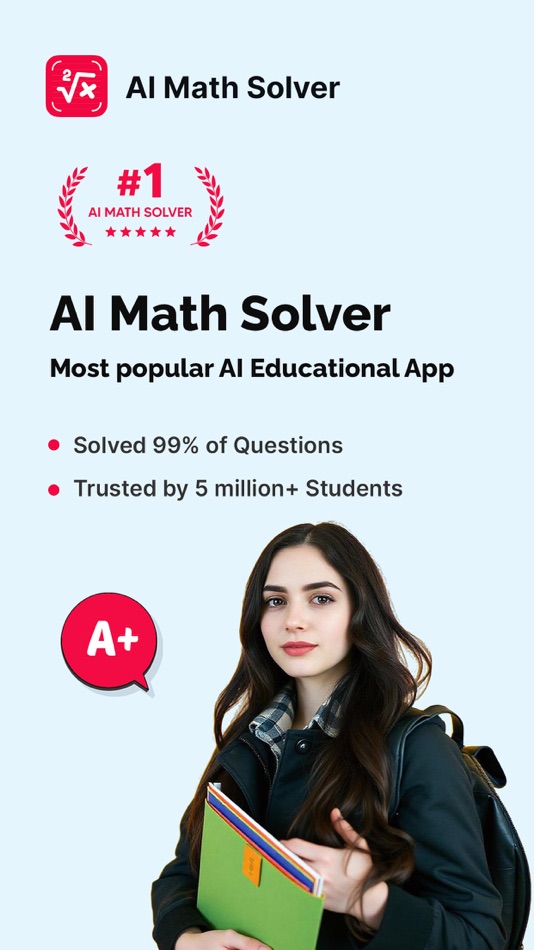 #1. The Math Solver App: Answer aı (iOS) Podle: NETSUN LLC
