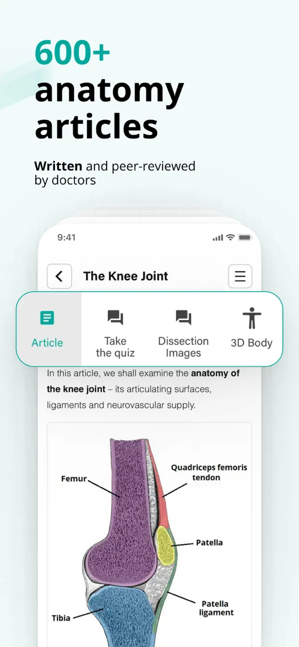 Screenshot #2 pour TeachMe Anatomy: 3D Human Body