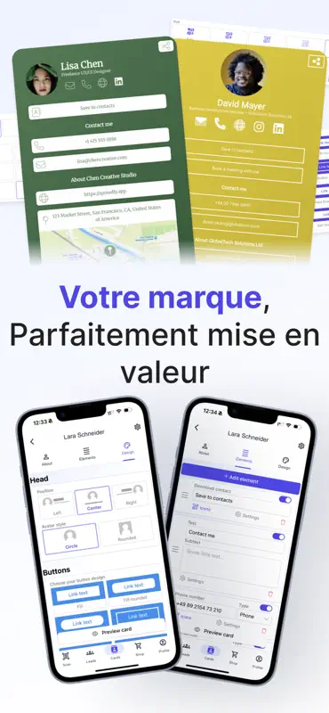 Carte de visite numérique screenshot 2 of 5