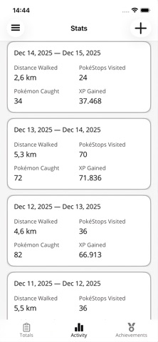 TrainerStats screenshot