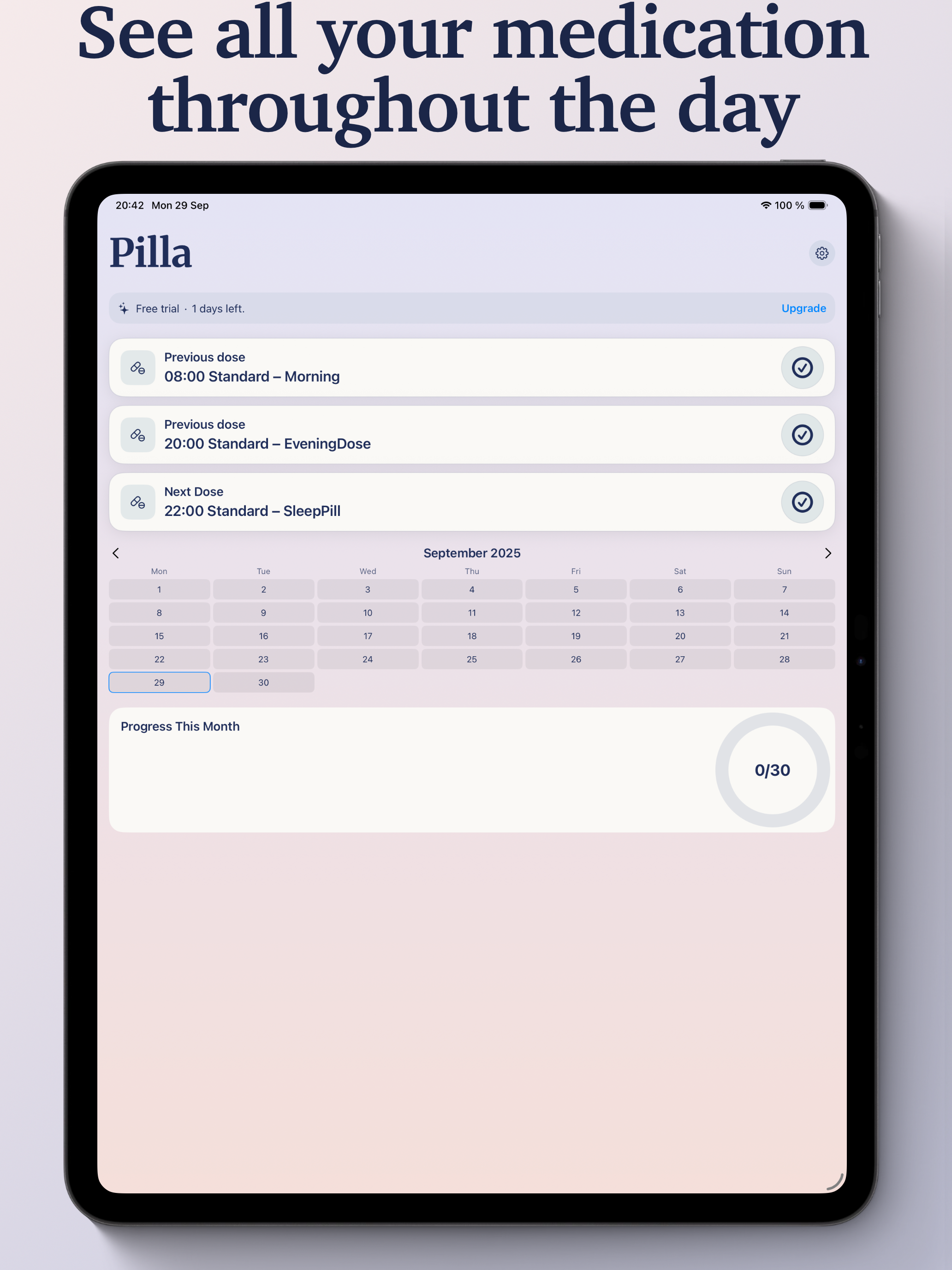 Pilla - Pill Reminder & Meds screenshot 10