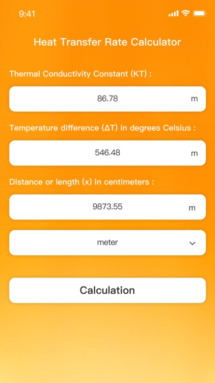 Heat Transfer Rate Calculator